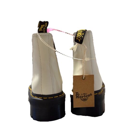 DR MARTENS Air Wave PLATFORM BOOTS, UNISEX Size 6M/7W White/Black - Picture 3 of 8